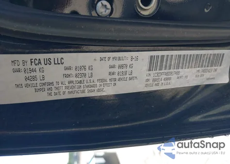 2016 Dodge Dart Sxt Sport z USA, uszkodzony, nr VIN 1C3CDFFA8GD817499